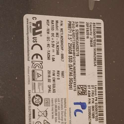 256 SSD + case type C