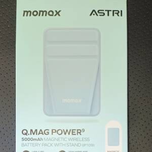 MOMAX Q.Mag Power 9 磁吸無線充流動電源連支架5000mAh