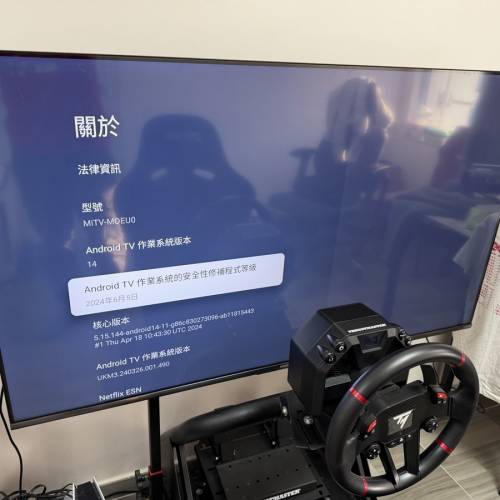 T598 賽車軚盤 賽車椅 電視 全套