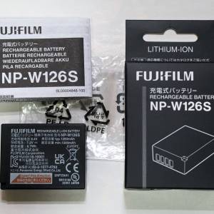 Fujifilm 富士原裝充電 NP-W126S 100% NEW