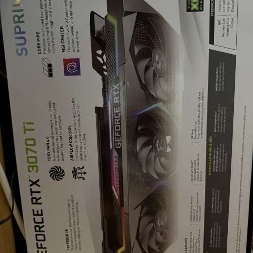 MSI GeForce RTX 3070TI SUPRIM X 8GB GDDR6X