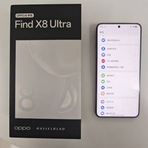 99%極新 OPPO Find X8 Ultra 512GB 旗艦手機 黑色 全套有盒齊配件