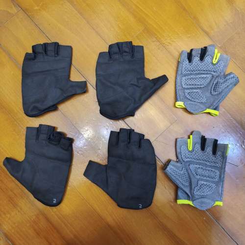 Decathlon Gym Sports Gloves, $40 for 3 pairs, 8.5 / 9.5 / 10 cm