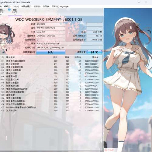 100% 正常WD SATA 3.5寸 6TB 硬碟，土瓜灣站交收。