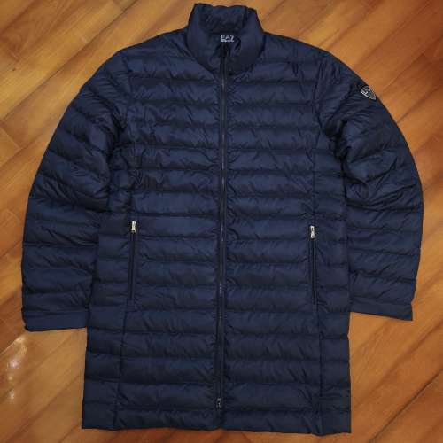 EA7 Mid Length Insulated Coat Jacket, Double Zipper, Chest 124 cm, Length 102 cm