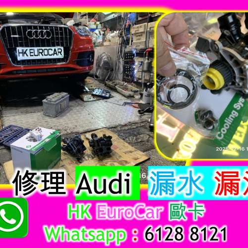 修理 Audi  漏水 漏油 沙田大圍馬鞍山 大埔