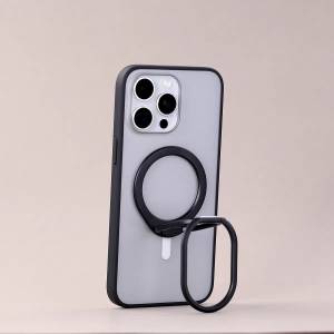 新淨老爆科技LAOBAOTECH MagSafe 超強磁吸  手機支架 黑色小水滴