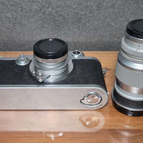 Leica III DRP 相機連 LTM f35mm/1:3.5 及 90mm/1:4 鏡