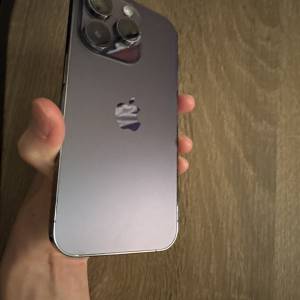 99%新 iphone 14 pro 128gb 紫色行貨冇花冇凹任check機身 有盒full set