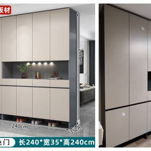 【代淘,代運+安裝】實木鞋櫃進門玄關櫃家用門口入戶大容量靠牆一體門廳儲物櫃子定制