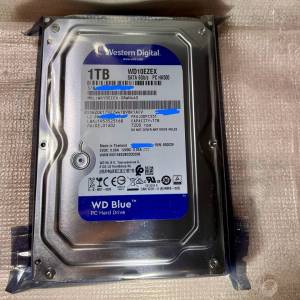 WD Blue 1TB 硬碟 , 100%全新未拆包裝，不包保養 *不議價