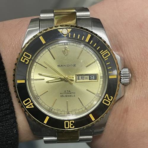 全自動ETA機芯 SANDOZ 改裝錶