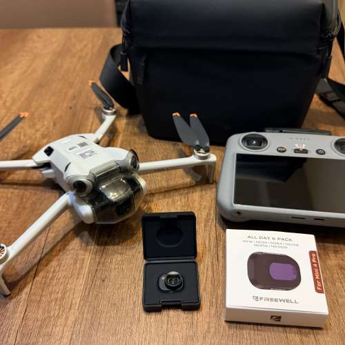 DJI Mini 4 Pro 暢飛套裝 (附螢幕遙控器) 送DJI廣角鏡 Freewell ND 6 Pack