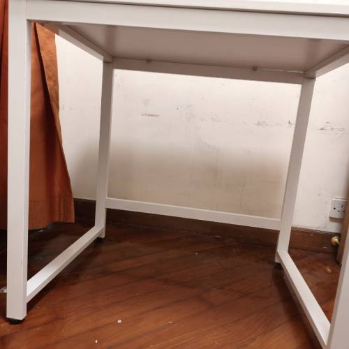 白色書枱電腦枱80厘米寬