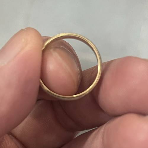 18K 750黃金+pt900鉑金 戒指 重約8分7厘 約13.5圈 $2888