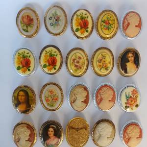 一手20個 德國心針，40x30mm, 清理舊存貨 共售380元 多數量價可再商議。no.D29.12.25