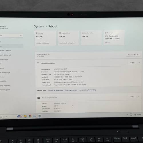 (4G 流動上網) ThinkPad X1 Carbon 2022 i7-1260p 16+1T SSD