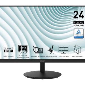 24'' MSI MP242｜ FHD 75Hz｜無邊框｜有喇叭｜可掛牆