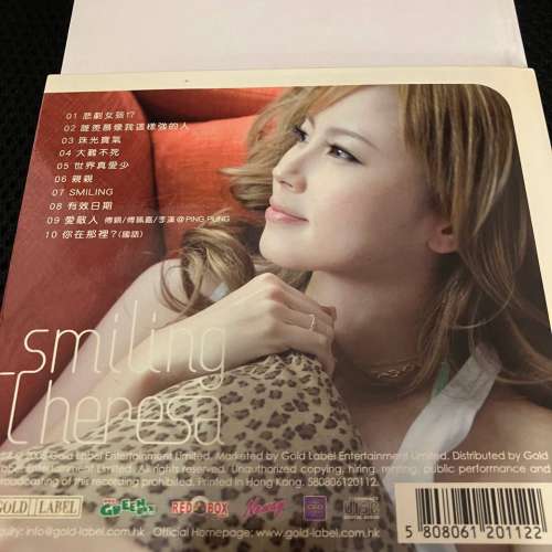 Theresa Fu 傅穎《Smiling Theresa》CD + 寫真集2008年專輯 親筆簽名 兩本
