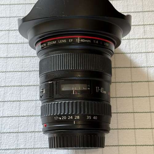 95% 新 Canon EF 17-40mm 4 L USM 連 HOYA HMC 77mm Filter 及遮光罩 Made in Japan