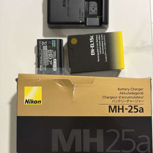 Nikon MH-25a Battery Charger, EN-EL15c Battery