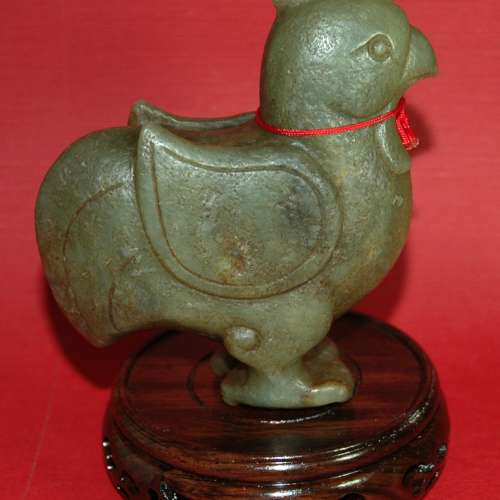 雞造型市面甚少有 舊多年舊玉石玉器舊雕工，有福有財衣食無憂！！