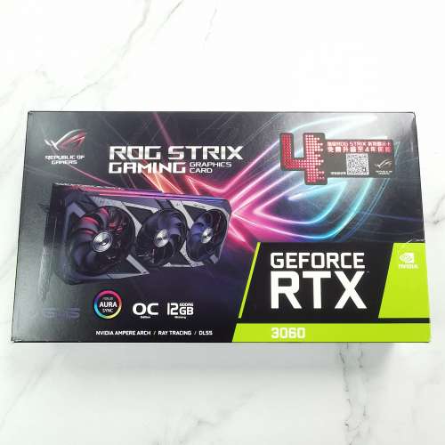 ASUS ROG Strix GeForce RTX 3060 OC Edition 12GB GDDR6 GPU Display Card 顯示卡