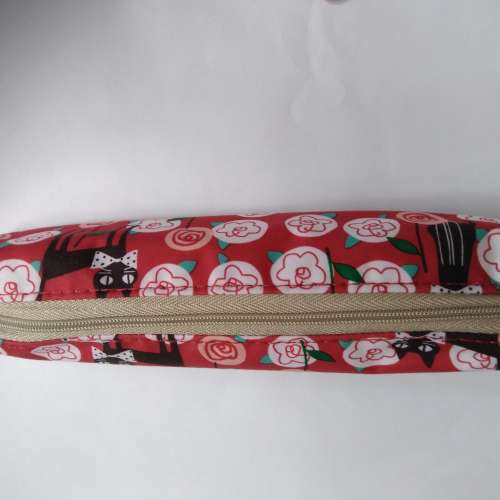 文具：花貓布筆袋