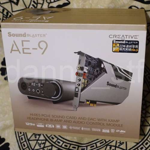 Creative Sound Blaster AE-9 旗艦級 PCIe 音效卡 32-bit / 384 kHz 播放與獨立耳...