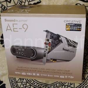 Creative Sound Blaster AE-9 旗艦級 PCIe 音效卡 32-bit / 384 kHz 播放與獨立耳...