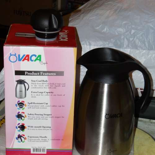 小牛角 VACA 不銹鋼真空壺 18/10 Stainless Steel Vacuum Coffee Pot 1.8L