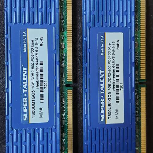 賣絕版 Super Talent DDR2-800 1GB x 2, ASUS DVD COMBO CB-5216, others