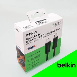 未開封 有單有保 60W 快充 Type-C 線 (一盒共有 2 條線) 香港行貨 2 年保養 | Belk...