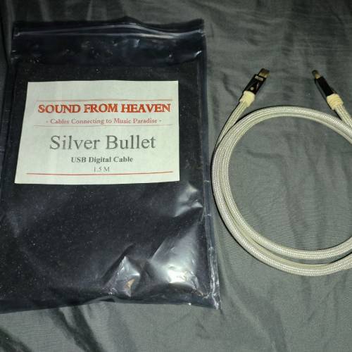 Sound From Heaven Sliver Bullet USB線（1.5m）