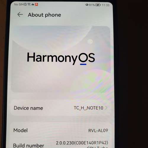 Honor Note 10 6.95寸大芒 可用Google