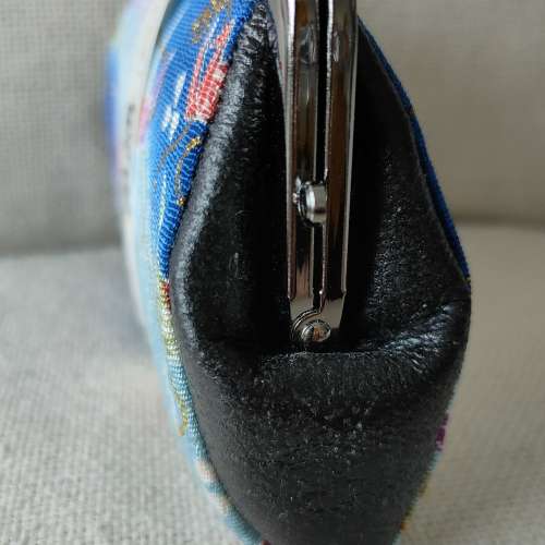 縮緬小紋紙鶴圖案錢包