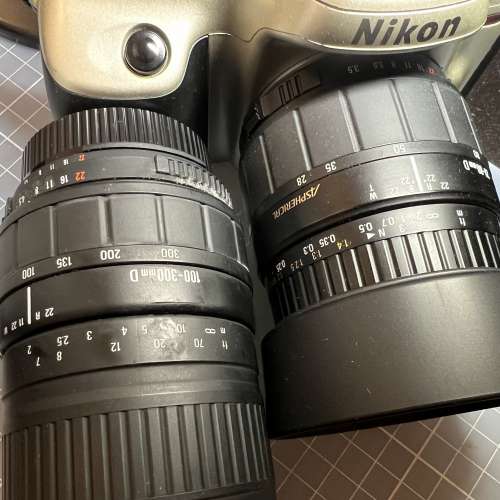 Nikon F50 菲林機 + 28-80mm + 100-300mm