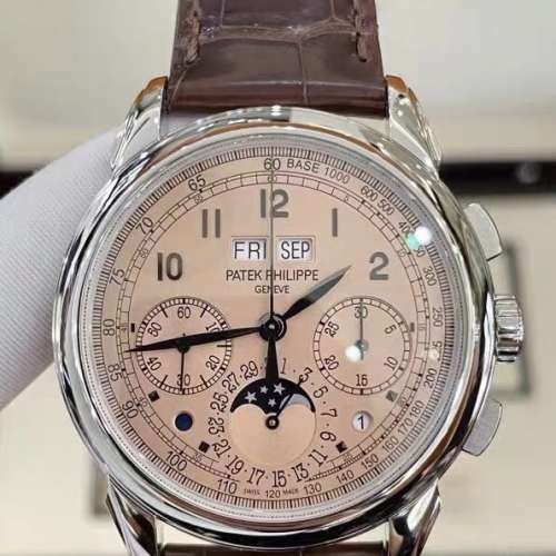 百達翡麗超複雜功能時計系列5270P-001腕錶全套 鮭魚盤面