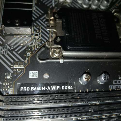 MSI PRO B660M-A WIFI DDR4 LGA1700 MATX (全正常) 已啟用Windows 11