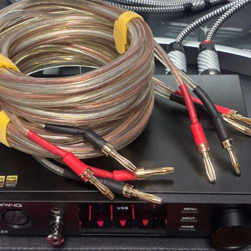 一對無氧銅喇叭線 約3米