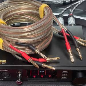 一對無氧銅喇叭線 約3米