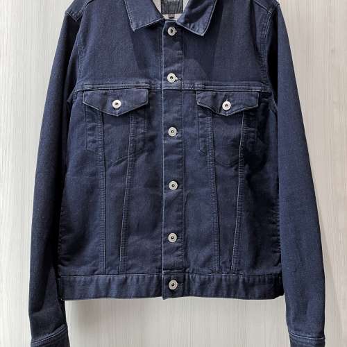 日本潮牌 Rageblue 男装深寶藍色 Classic  傳統4袋 牛仔褸 Denim Jacket Smart Cas...