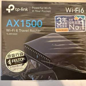 最新 TP-Link AX1500 Wi-Fi 6 旅行路由器 TL-WR1502X 行貨 (有 VPN 功能)