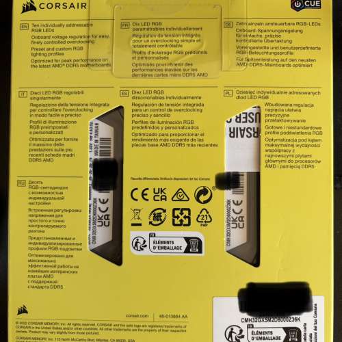 Corsair DDR5 32gb 6000CL36 + B660M Mortar Wifi + RM850x