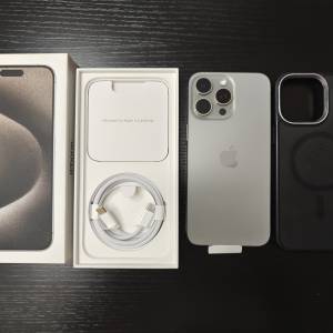 極新,香港行貨,原色iphone 15 pro max 512gb openline 5G 有盒有配件