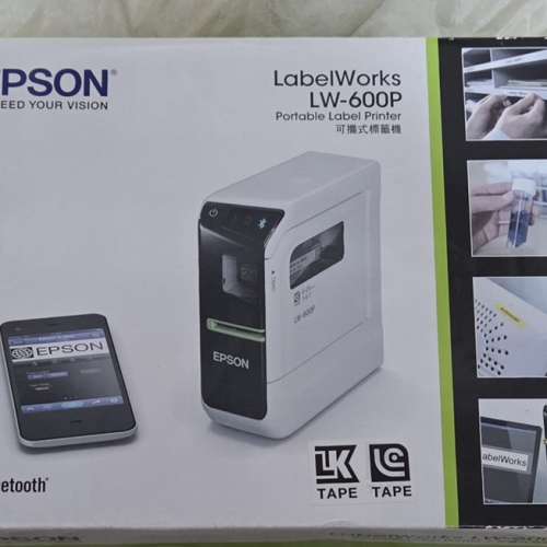 Epson LabelWorks LW-600P 藍牙便攜式標籤打印機