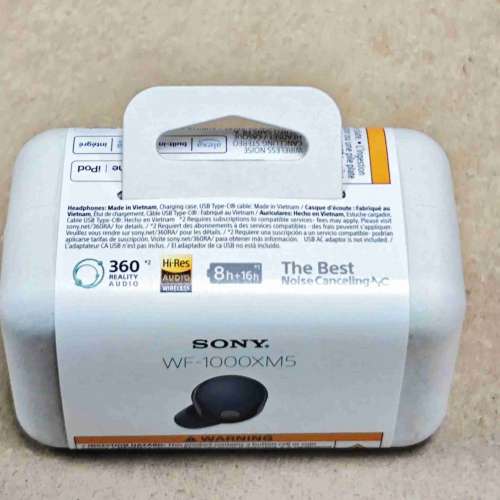 美版 Sony WF-1000XM5 耳機 黑色   荃灣站交收