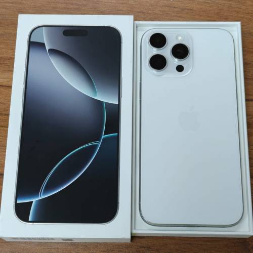 全新未激活用電9次日本版iphone 16 pro max 1tb white 白 有盒無配件