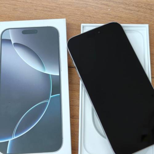 全新未激活用電9次日本版iphone 16 pro max 1tb white 白 有盒無配件