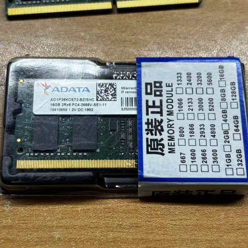 ADATA 16GBX2=32GB DDR4 2666MHz Ram 記憶體 Laptop 筆記本